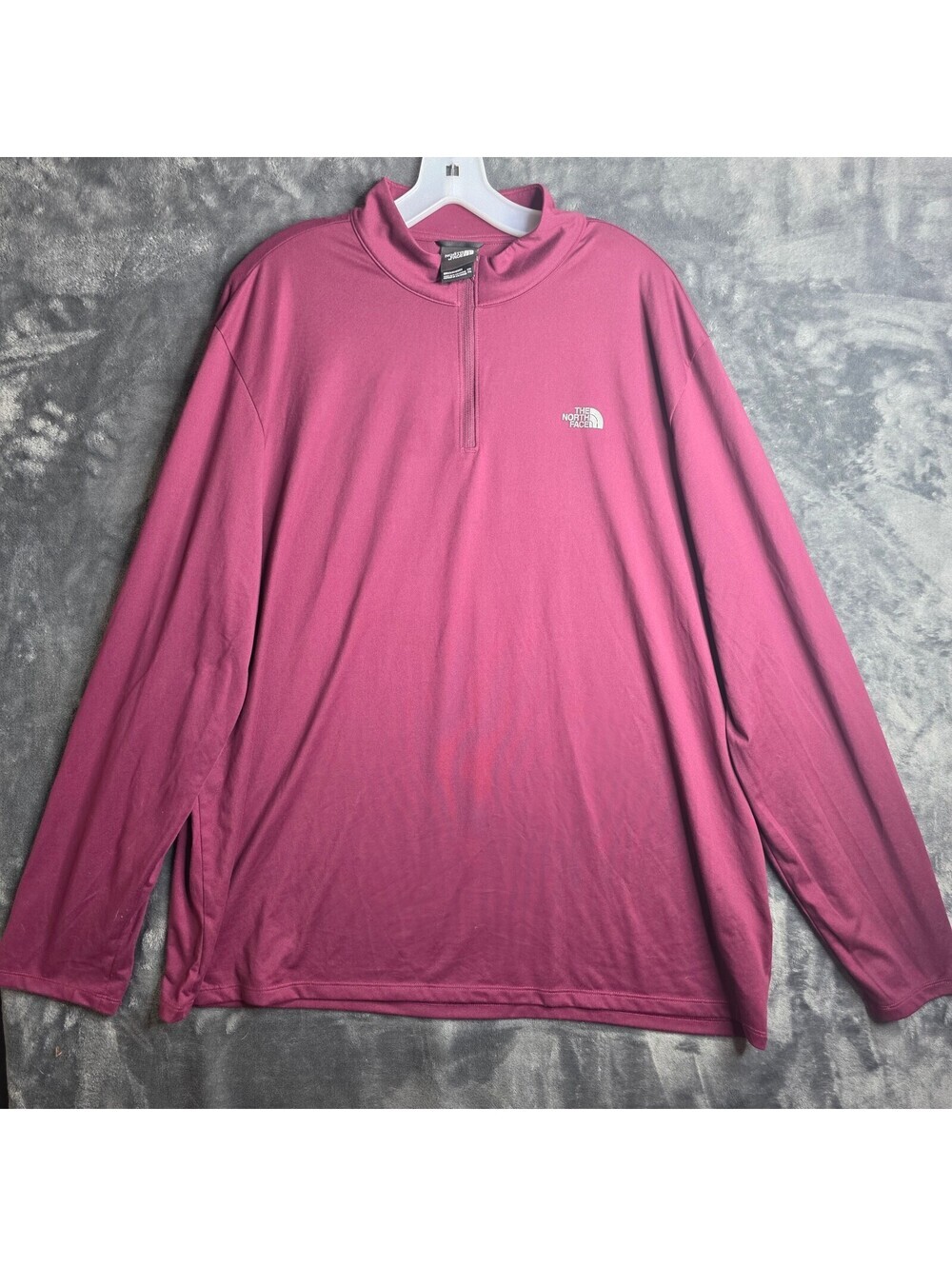 North Face Pullover Mens XXL Maroon Elevation Quarter Zip Outdoor Shirt Hiking